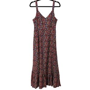 J. Crew Multicolor Ditsy Floral Maxi Dress